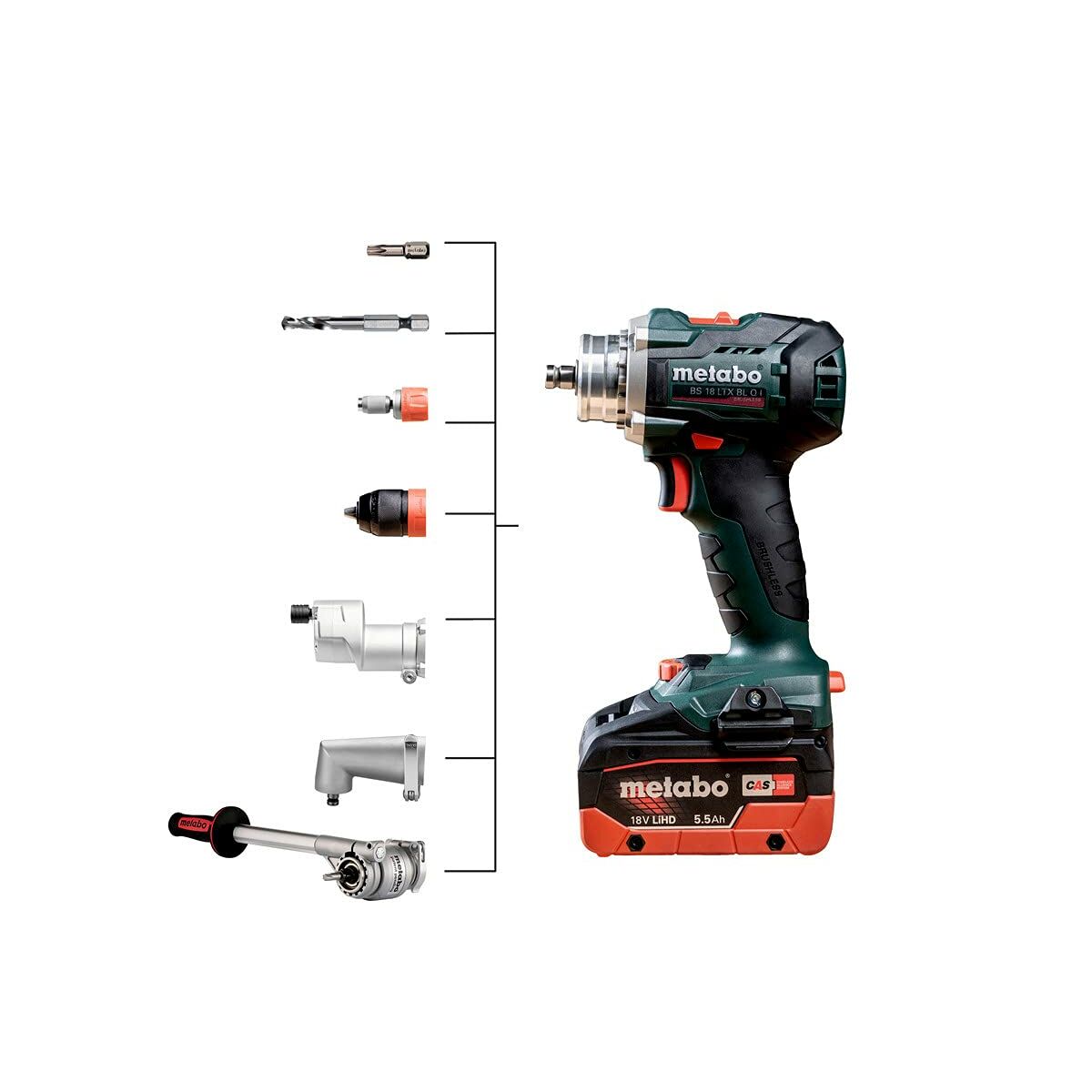 Elektrisk skruetrækker Metabo BS 18 LTX BL QI